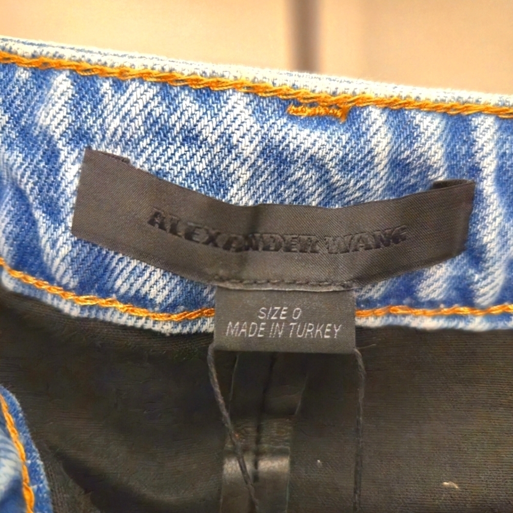 Alexander Wang | Denim Leather Pant - Picture 5 of 7